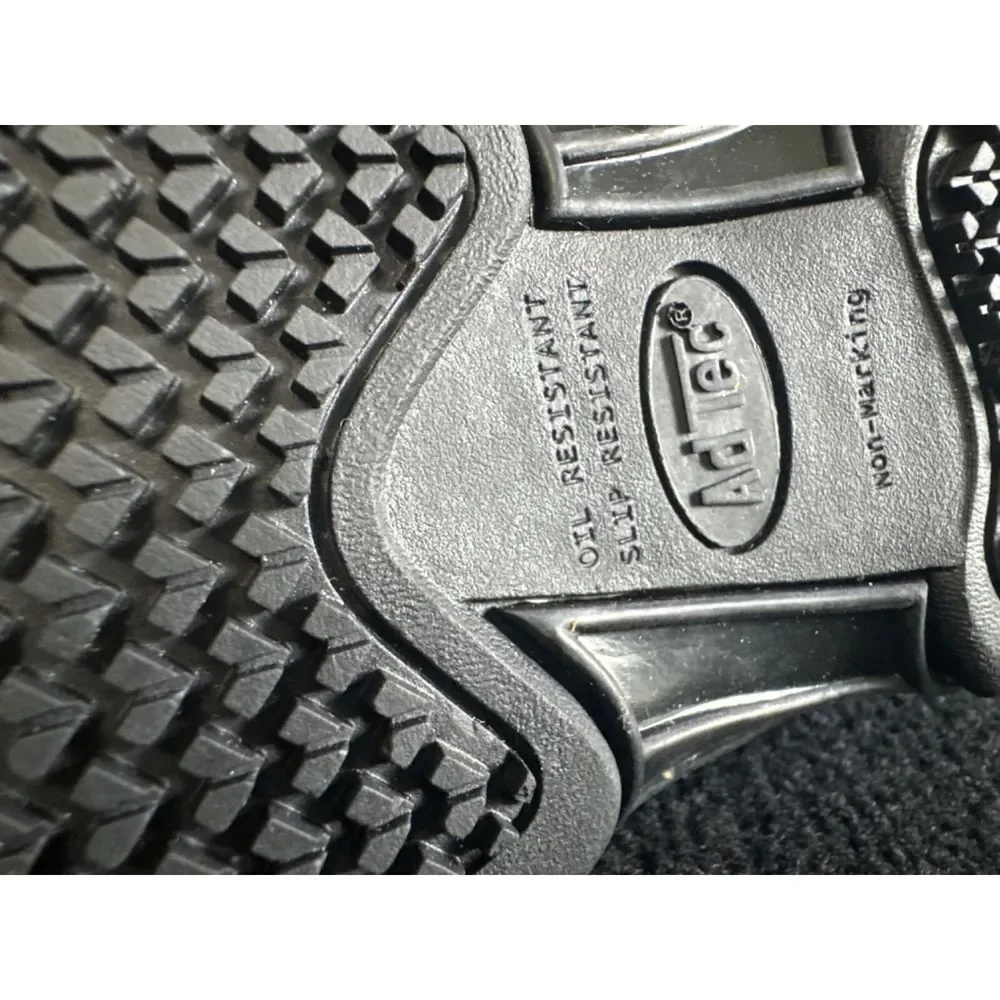AdTec Genuine Leather Memory Foam Footwear Size 6 Black.‎ steel toe Shoes